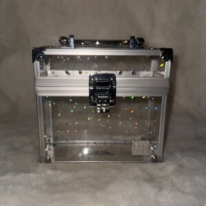 Caboodles Silver Holographic Cosmetic Case